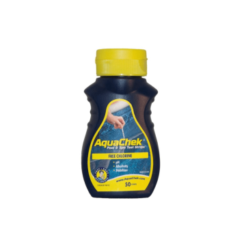 AquaChek amarillo tiras (Cloro libre, pH, alcalinidad, estabilizador).