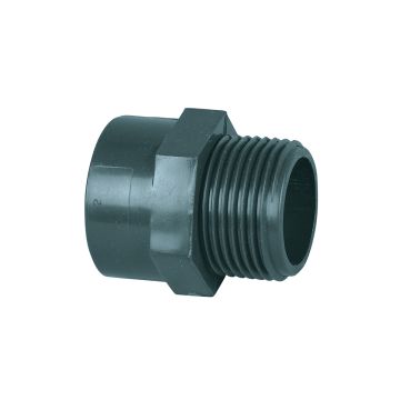 Conector macho Ø63/roscado 50/60