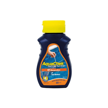 Bandeletas AquaChek naranja (Oxígeno activo sólido, pH, alcalinidad).