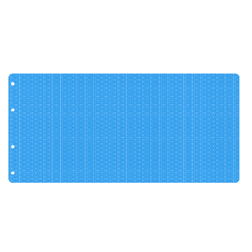 Lona de burbujas precortada 11 x 5 m 400 micrones