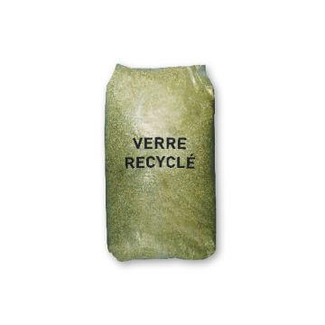 Masa filtrante de vidrio reciclado