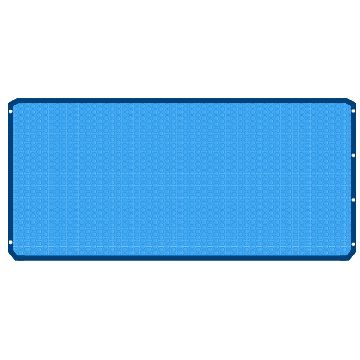 Lona bordeada 4 lados estándar 500 micrones - 8 x 4 m