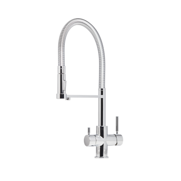 Grifo Curly cromado 3 vías