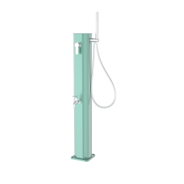 Ducha Solar de Jardín Nui 22L Aluminio Verde Agua