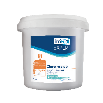 Cloro de choque para piscina 5 kg Irripiscina Expert – pastillas de 20 g de disolución rápida