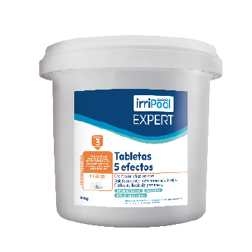 Cloro multifunción para piscina 5 kg Irripiscina Expert – tabletas de 250 g todo en uno