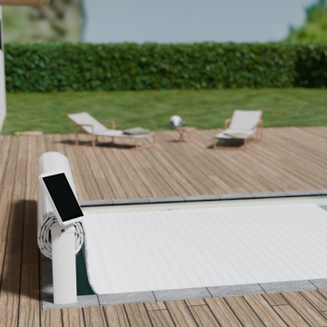 Persiana elevada motorizada OPEN SOLAR Abriblue