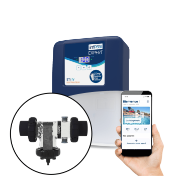 Pack electrólisis de sal STI IV Expert Irripiscina 40 m3 con célula