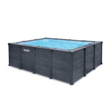 Piscina de grafito rectangular 4x3x1,24
