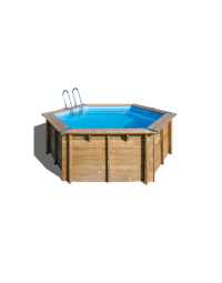 Piscina de madera octogonal Ø 400 x H 1,19 m