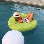 Cojín inflable verde