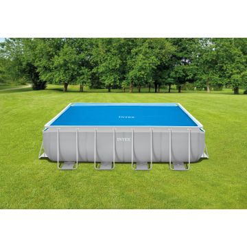 Lona de burbujas para piscinas elevadas 270 micrones 4,88 x 2,44 m Intex