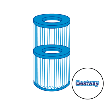 Lote de 2 cartuchos de spa Ø106 mm/largo 80 mm