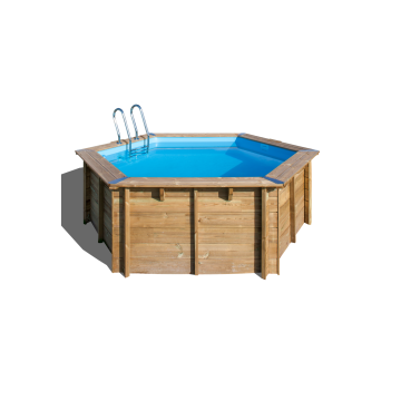 Piscina de madera octogonal Ø 400 x H 1,19 m