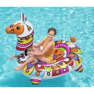 Flotador hinchable Lama gigante para montar Bestway - Talla XXL