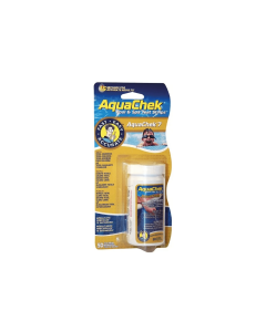 AquaChek 7 pruebas tiras (Cloro x2, pH, bromo, alcalinidad, dureza TH, estabilizador).