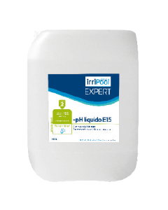 pH Menos líquido para piscina 20 L Irripiscina Expert – fórmula reforzada para bomba dosificadora