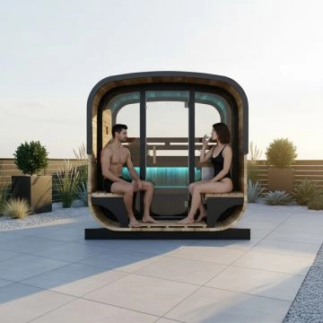 Cabina de sauna infrarrojo Hestia Lounge para 4 personas