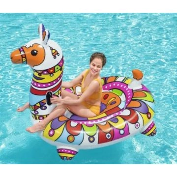 Flotador hinchable Lama gigante para montar Bestway - Talla XXL