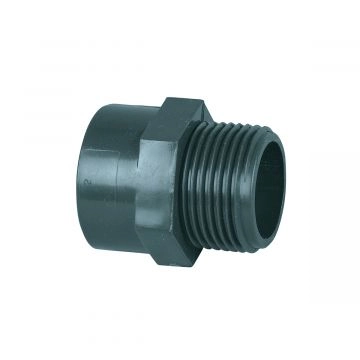 Conector macho Ø63/roscado 50/60