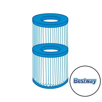 Lote de 2 cartuchos de spa Ø106 mm/largo 80 mm
