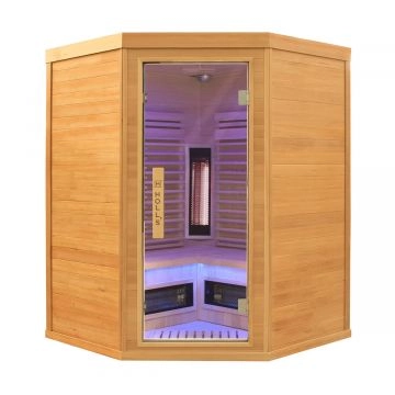 Sauna de infrarrojos de esquina Pure Wave 3-4 plazas Sauna de infrarrojos de esquina Pure Wave 3-4 plazas