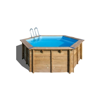 Piscina de madera octogonal Ø 400 x H 1,19 m