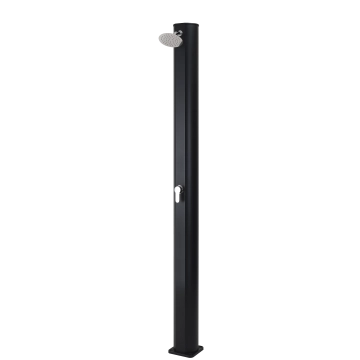 Ducha Solar Aluminio Negra Teva 40L