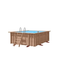 Piscina Elevada de Madera Seashell Happiness 4,13 m x 3,22 m x 1,22 m
