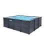 Piscina de grafito rectangular 4x3x1,24