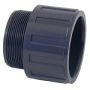 Conector macho Ø63/roscado 50/60