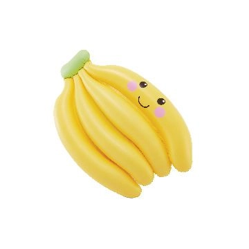 Colchoneta hinchable flotador Plátano Intex