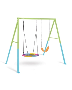 Estructura de columpio con 2 asientos