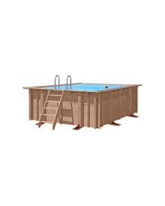 Piscina Elevada de Madera Seashell Happiness 4,13 m x 3,22 m x 1,22 m