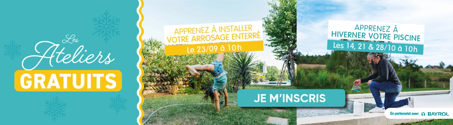Les ateliers gratuits Irrijardin