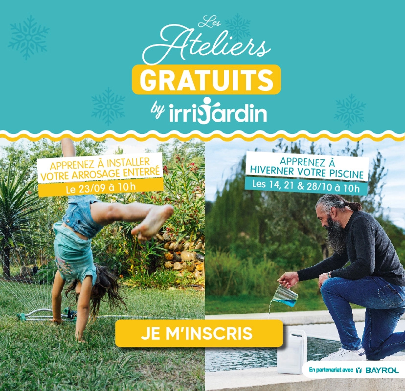 Les ateliers gratuits Irrijardin